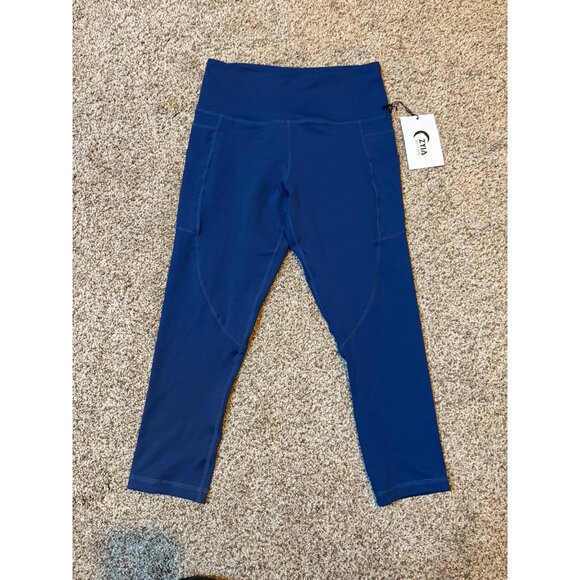 NEW Zyia Active Navy Pocket Light n Tight High-Rise Gym Capri Leggings Size 4 - Picture 5 of 13